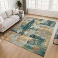 thumbnail image 1 of Addison Rugs Mayfield Premium Machine Washable Transitional Abstract Seafoam Rectangle Rug, 8' x 10', 1 of 6
