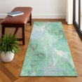 thumbnail image 1 of Addison Rugs Mayfield Premium Machine Washable Transitional Abstract Seafoam Runner Rug, 2'3" x 7'6", 1 of 6