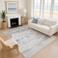 thumbnail image 1 of Addison Rugs Mayfield Premium Machine Washable Transitional Abstract Silver Rectangle Rug, 3' x 5', 1 of 6