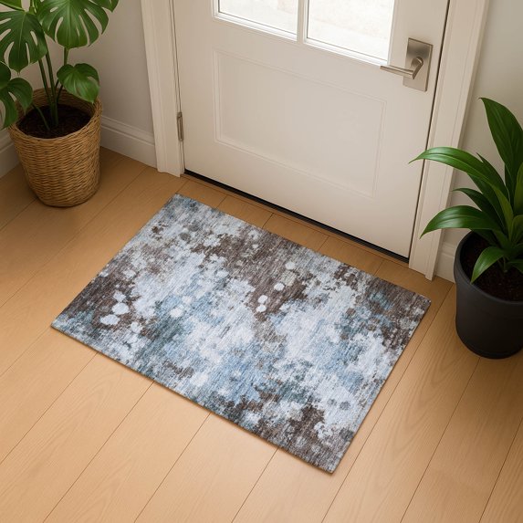 Addison Rugs Mayfield Premium Machine Washable Transitional Abstract Sky Rectangle Rug, 1'8" x 2'6"