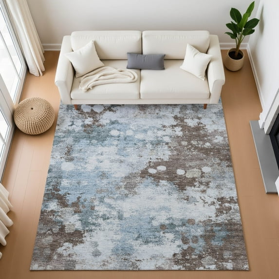 Addison Rugs Mayfield Premium Machine Washable Transitional Abstract Sky Rectangle Rug, 2'6" x 3'10"