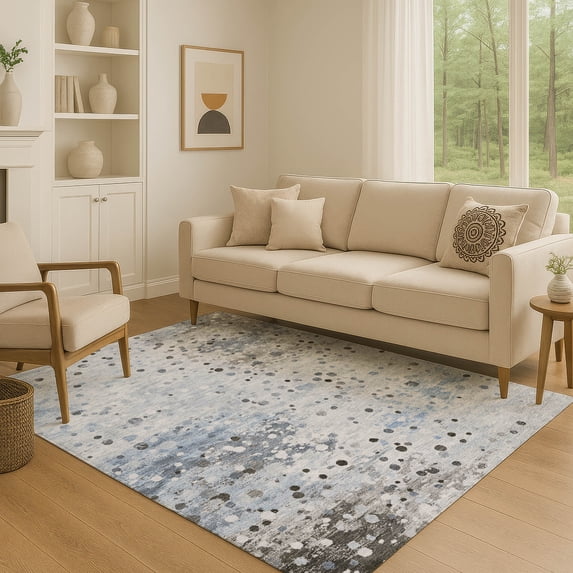 Addison Rugs Mayfield Premium Machine Washable Transitional Abstract Sky Rectangle Rug, 2'6" x 3'10"