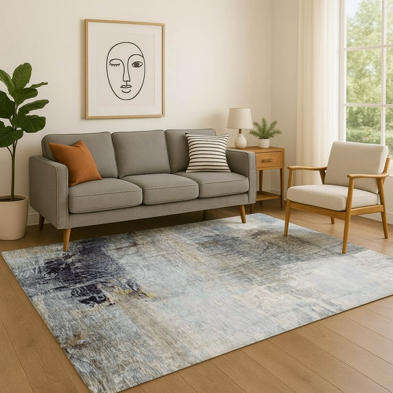 Addison Rugs Mayfield Premium Machine Washable Transitional Abstract Sky Rectangle Rug, 9' x 12'