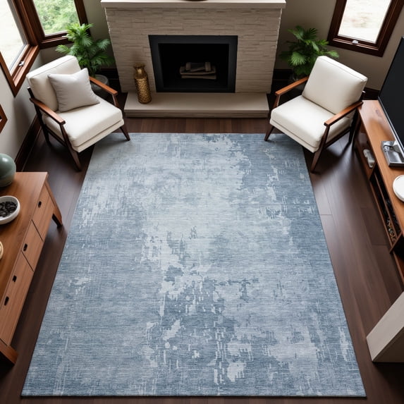Addison Rugs Mayfield Premium Machine Washable Transitional Abstract Sky Rectangle Rug, 9' x 12'