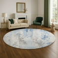 thumbnail image 1 of Addison Rugs Mayfield Premium Machine Washable Transitional Abstract Sky Round Rug, 8' x 8', 1 of 6