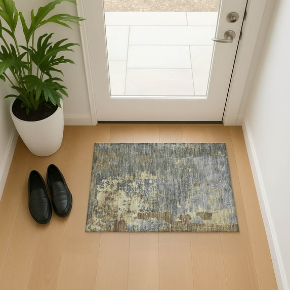 Addison Rugs Mayfield Premium Machine Washable Transitional Abstract Taupe Rectangle Rug, 1'8" x 2'6"