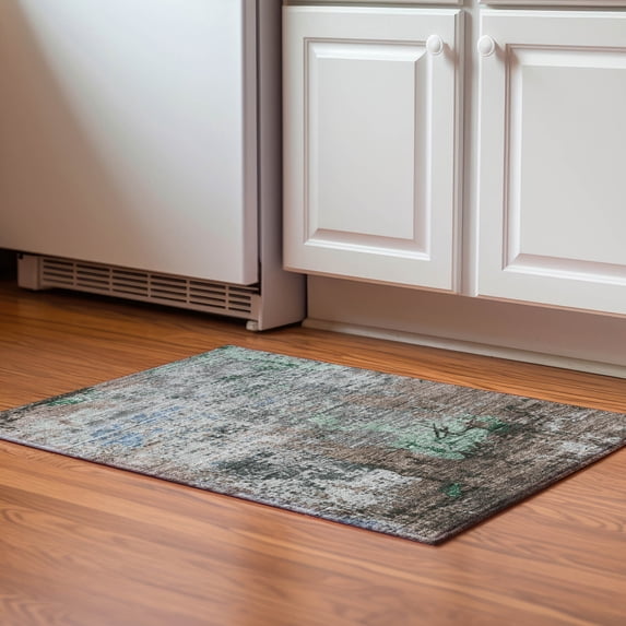 Addison Rugs Mayfield Premium Machine Washable Transitional Abstract Taupe Rectangle Rug, 1'8" x 2'6"