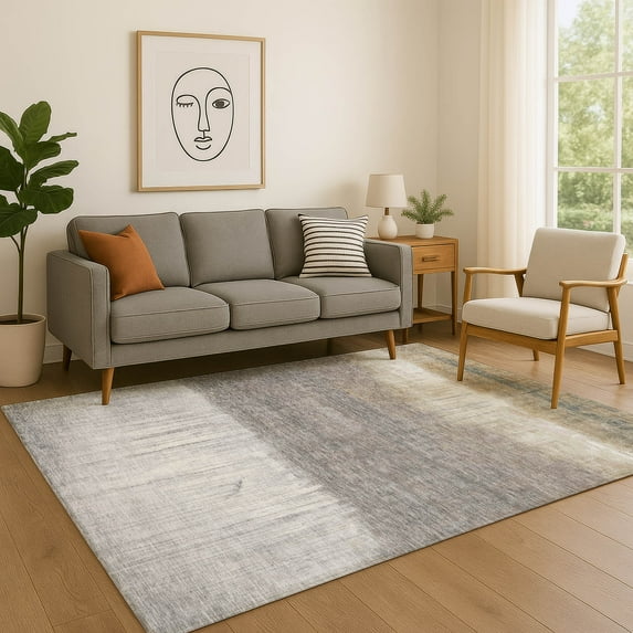 Addison Rugs Mayfield Premium Machine Washable Transitional Abstract Taupe Rectangle Rug, 10' X 14' Machine Washable Transitional Abstract Taupe Oversized Sherpa Throw Blanket