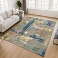 thumbnail image 1 of Addison Rugs Mayfield Premium Machine Washable Transitional Abstract Taupe Rectangle Rug, 10' x 14', 1 of 6