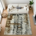 thumbnail image 1 of Addison Rugs Mayfield Premium Machine Washable Transitional Abstract Taupe Rectangle Rug, 3' x 5', 1 of 7
