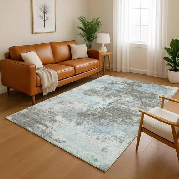 Addison Rugs Mayfield Premium Machine Washable Transitional Abstract Taupe Rectangle Rug, 5' x 7'6"