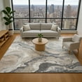 thumbnail image 1 of Addison Rugs Mayfield Premium Machine Washable Transitional Abstract Taupe Rectangle Rug, 5' x 7'6", 1 of 7