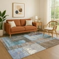 thumbnail image 1 of Addison Rugs Mayfield Premium Machine Washable Transitional Abstract Taupe Rectangle Rug, 5' x 7'6", 1 of 7