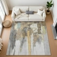thumbnail image 1 of Addison Rugs Mayfield Premium Machine Washable Transitional Abstract Taupe Rectangle Rug, 5' x 7'6", 1 of 7