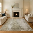 thumbnail image 1 of Addison Rugs Mayfield Premium Machine Washable Transitional Abstract Taupe Rectangle Rug, 8' x 10', 1 of 7