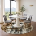 thumbnail image 1 of Addison Rugs Mayfield Premium Machine Washable Transitional Abstract Taupe Round Rug, 8' x 8', 1 of 6