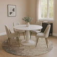 thumbnail image 1 of Addison Rugs Mayfield Premium Machine Washable Transitional Abstract Taupe Round Rug, 8' x 8', 1 of 6