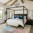 thumbnail image 1 of Addison Rugs Mayfield Premium Machine Washable Transitional Abstract Teal Rectangle Rug, 10' x 14', 1 of 7