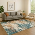thumbnail image 1 of Addison Rugs Mayfield Premium Machine Washable Transitional Abstract Teal Rectangle Rug, 10' x 14', 1 of 6