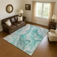 thumbnail image 1 of Addison Rugs Mayfield Premium Machine Washable Transitional Abstract Teal Rectangle Rug, 10' x 14', 1 of 7