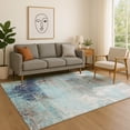 thumbnail image 1 of Addison Rugs Mayfield Premium Machine Washable Transitional Abstract Teal Rectangle Rug, 10' x 14', 1 of 6