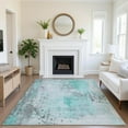 thumbnail image 1 of Addison Rugs Mayfield Premium Machine Washable Transitional Abstract Teal Rectangle Rug, 10' x 14', 1 of 7