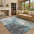 thumbnail image 1 of Addison Rugs Mayfield Premium Machine Washable Transitional Abstract Teal Rectangle Rug, 10' x 14', 1 of 8