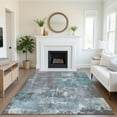 thumbnail image 1 of Addison Rugs Mayfield Premium Machine Washable Transitional Abstract Teal Rectangle Rug, 10' x 14', 1 of 7