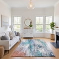 thumbnail image 1 of Addison Rugs Mayfield Premium Machine Washable Transitional Abstract Teal Rectangle Rug, 10' x 14', 1 of 6