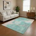 thumbnail image 1 of Addison Rugs Mayfield Premium Machine Washable Transitional Abstract Teal Rectangle Rug, 3' x 5', 1 of 7