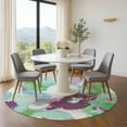 thumbnail image 1 of Addison Rugs Mayfield Premium Machine Washable Transitional Abstract Teal Round Rug, 8' x 8', 1 of 6