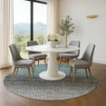 thumbnail image 1 of Addison Rugs Mayfield Premium Machine Washable Transitional Abstract Teal Round Rug, 8' x 8', 1 of 6