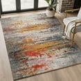 thumbnail image 1 of Addison Rugs Mayfield Premium Machine Washable Transitional Abstract Terracotta Rectangle Rug, 8' x 10', 1 of 6