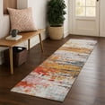 thumbnail image 1 of Addison Rugs Mayfield Premium Machine Washable Transitional Abstract Terracotta Runner Rug, 2'3" x 7'6", 1 of 6