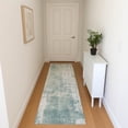 thumbnail image 1 of Addison Rugs Mayfield Premium Machine Washable Transitional Abstract Turquoise Runner Rug, 2'3" x 7'6", 1 of 6