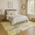 thumbnail image 1 of Addison Rugs Mayfield Premium Machine Washable Transitional Abstract Yellow Rectangle Rug, 2'6" x 3'10", 1 of 7