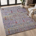 thumbnail image 1 of Addison Rugs Mayfield Premium Machine Washable Transitional Americana Blue Rectangle Rug, 8' X 10' Machine Washable Transitional Americana Blue Oversized Sherpa Throw Blanket, 1 of 6