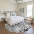 thumbnail image 1 of Addison Rugs Mayfield Premium Machine Washable Transitional Animal Gray Round Rug, 8' x 8', 1 of 5