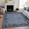 thumbnail image 1 of Addison Rugs Mayfield Premium Machine Washable Transitional Animal Skin Blue Rectangle Rug, 3' x 5', 1 of 6