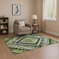 thumbnail image 1 of Addison Rugs Mayfield Premium Machine Washable Transitional Aztec Aloe Rectangle Rug, 9' x 12', 1 of 7