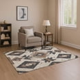 thumbnail image 1 of Addison Rugs Mayfield Premium Machine Washable Transitional Aztec Beige Rectangle Rug, 10' x 14', 1 of 7