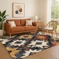 thumbnail image 1 of Addison Rugs Mayfield Premium Machine Washable Transitional Aztec Black Rectangle Rug, 2'6" x 3'10", 1 of 7