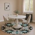 thumbnail image 1 of Addison Rugs Mayfield Premium Machine Washable Transitional Aztec Black Round Rug, 8' x 8', 1 of 6