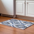 thumbnail image 1 of Addison Rugs Mayfield Premium Machine Washable Transitional Aztec Blue Rectangle Rug, 1'8" x 2'6", 1 of 6