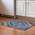 thumbnail image 1 of Addison Rugs Mayfield Premium Machine Washable Transitional Aztec Blue Rectangle Rug, 1'8" x 2'6", 1 of 6