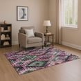 thumbnail image 1 of Addison Rugs Mayfield Premium Machine Washable Transitional Aztec Blush Rectangle Rug, 9' x 12', 1 of 7