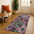 thumbnail image 1 of Addison Rugs Mayfield Premium Machine Washable Transitional Aztec Blush Runner Rug, 2'3" x 7'6", 1 of 6