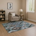 thumbnail image 1 of Addison Rugs Mayfield Premium Machine Washable Transitional Aztec Brown Rectangle Rug, 10' x 14', 1 of 7