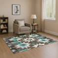 thumbnail image 1 of Addison Rugs Mayfield Premium Machine Washable Transitional Aztec Brown Rectangle Rug, 2'6" x 3'10", 1 of 7