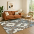 thumbnail image 1 of Addison Rugs Mayfield Premium Machine Washable Transitional Aztec Brown Rectangle Rug, 5' x 7'6", 1 of 7